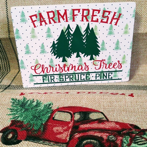 HANDCRAFTED TIERED TRAY DECOR/MINI WOOD SIGN/CHRISTMAS TREE FARM SIGN HOME DECOR - Picture 2 of 2